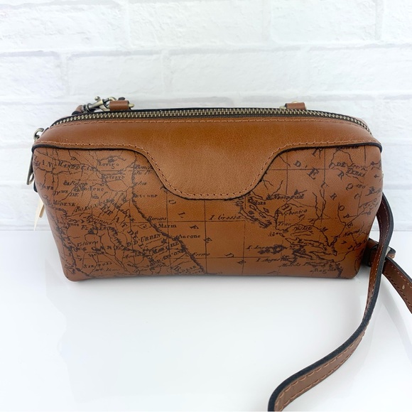 NEW! Patricia Nash Joliet Signature Map Crossbody Pouch Bag $129 - Picture 1 of 1